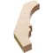 Ekena Millwork 3-inch W x 18-inch D x 24-inch H Balboa Rough Cedar Woodgrain TimberThane Knee Brace, Primed BRCUR03X18X24BOARCPR - alternate 2